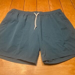 Marine Layer 7” Unlined Sport and Swim Short Size XL Color Dark Cyan Drawstring
